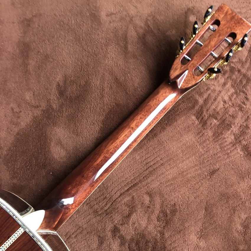 Custom Solid Cedar Top Ooo 39 Inch Slotted Classic Folk Acoustic Guitar Abalone Binding