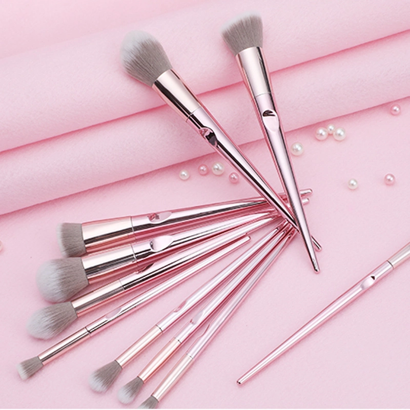 New 10PCS Eye Makeup Brushes Set Eye Shadow Eyebrow Sculpting Power Brushes Facial Makeup Cosmetic Brush Tools