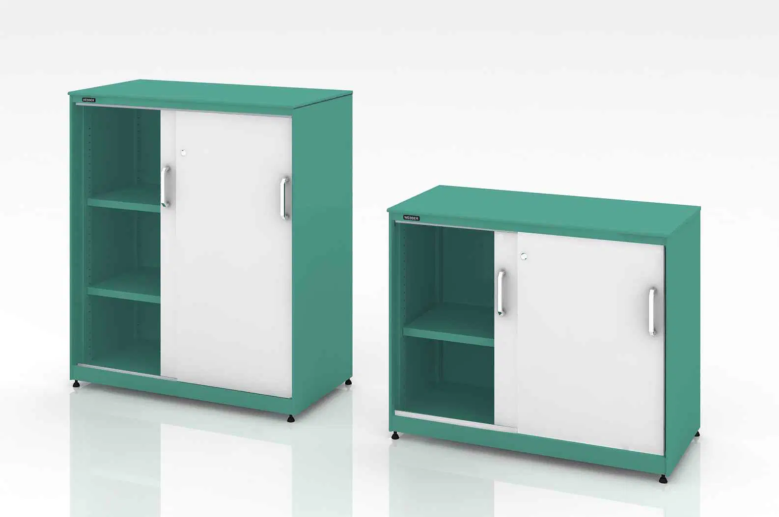 Modern Metal Sliding Door Cabinets for Office School with Lock