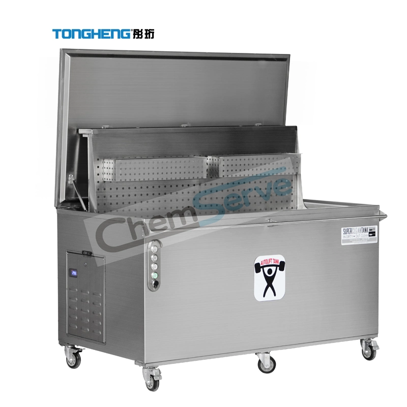 Food Factory Stainless Steel Autolift Heated Soak Tank with Heating Tube