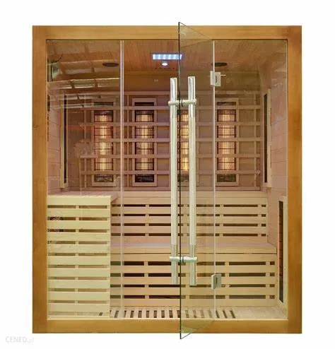 Wholesale/Supplier Home Sauna Steam Shower Enclosure Dry Steam Wood Sauna Room with Glass Frame