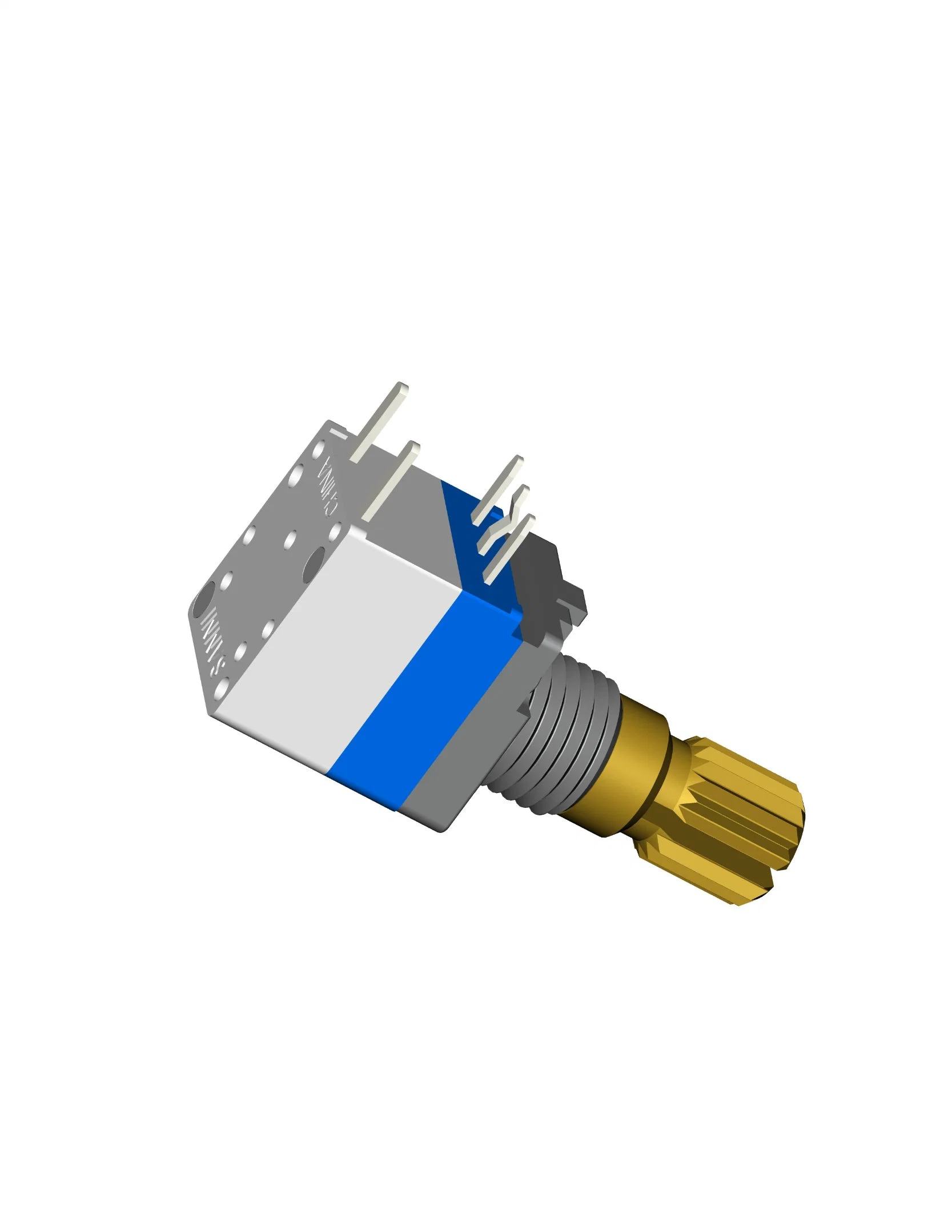 Fabricante 9mm Tamaño 3pins Junta única eje de metal sellado potenciómetro giratorio Con interruptor para amplificador de audio