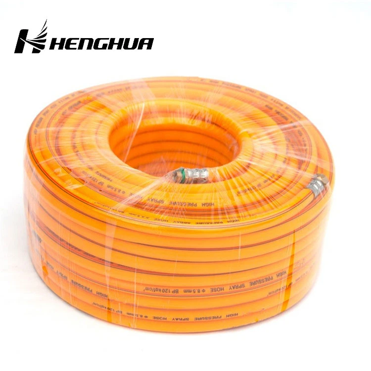 Red Portable PVC Plastic Fiber Reinforced Air Compressor Replacement Hose: Designed for Performance and Non-Kink Properties