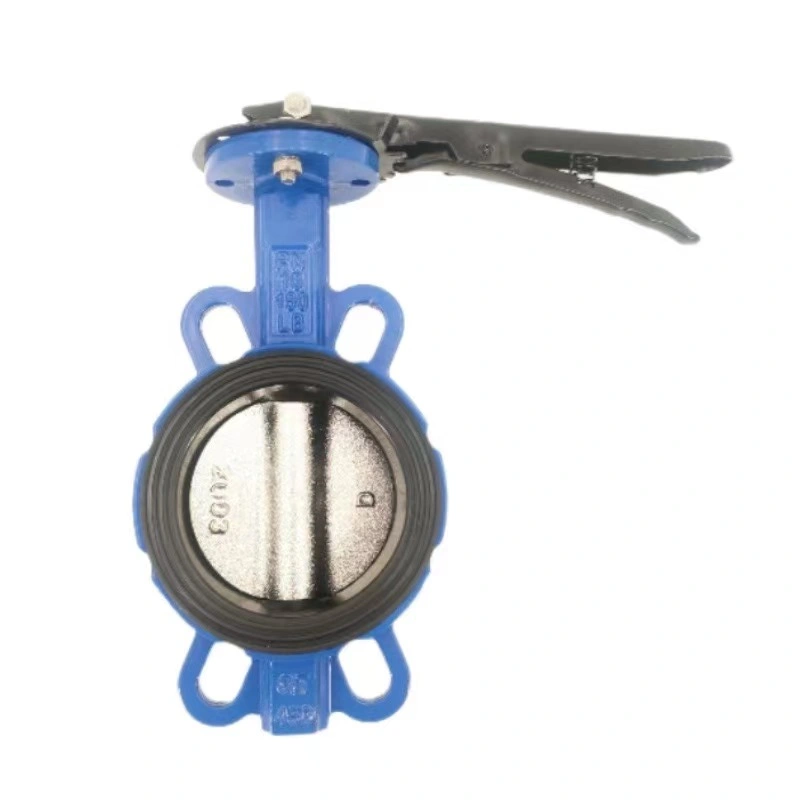 Handle Operated Flexible Sealing Wafer Type Butterfly Valve