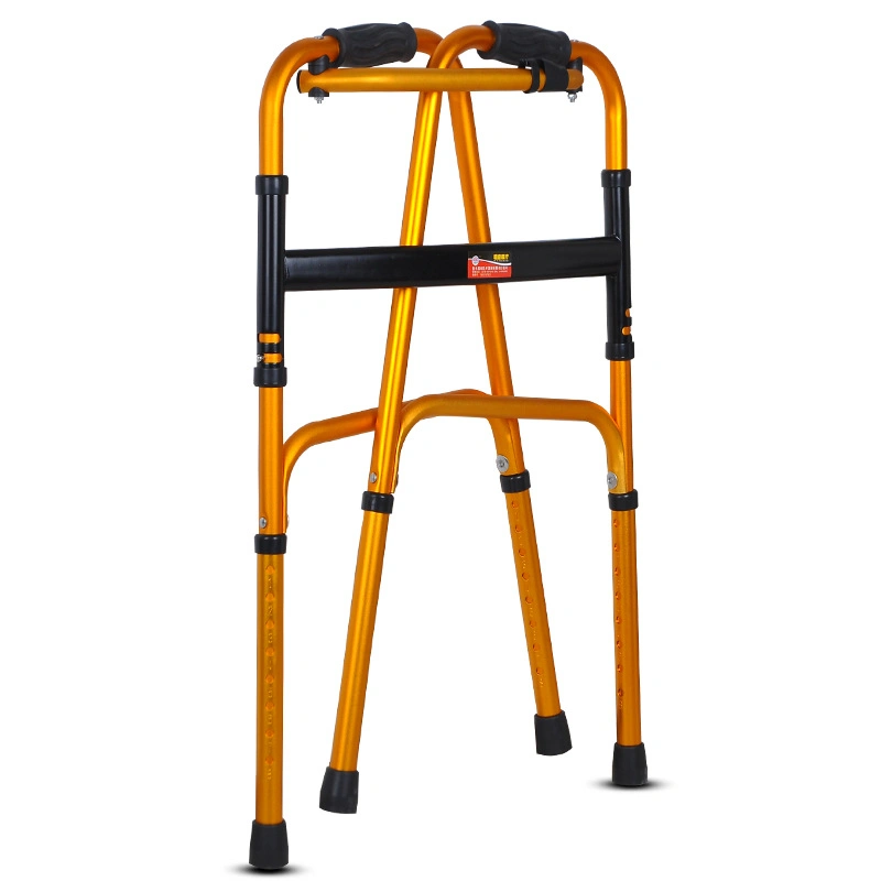 Rehabilitation Walker Adults Foldable Aluminum Alloy Lightweight Walking Aids for Disabled