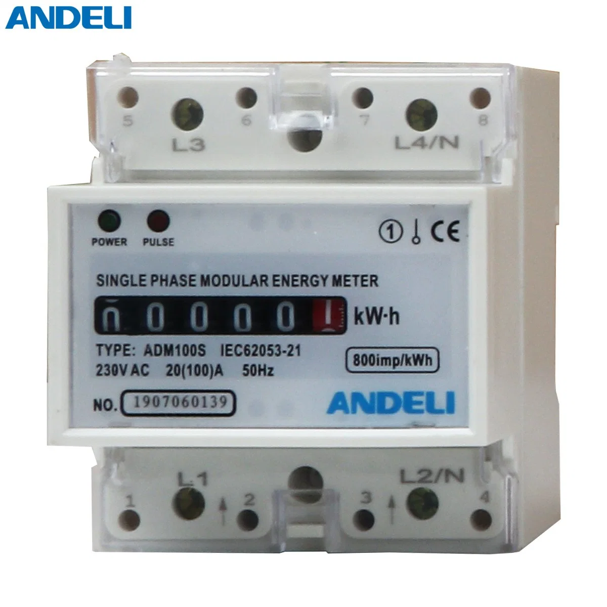 Adm100s Kwh 10-60A Andeli Energy Meter