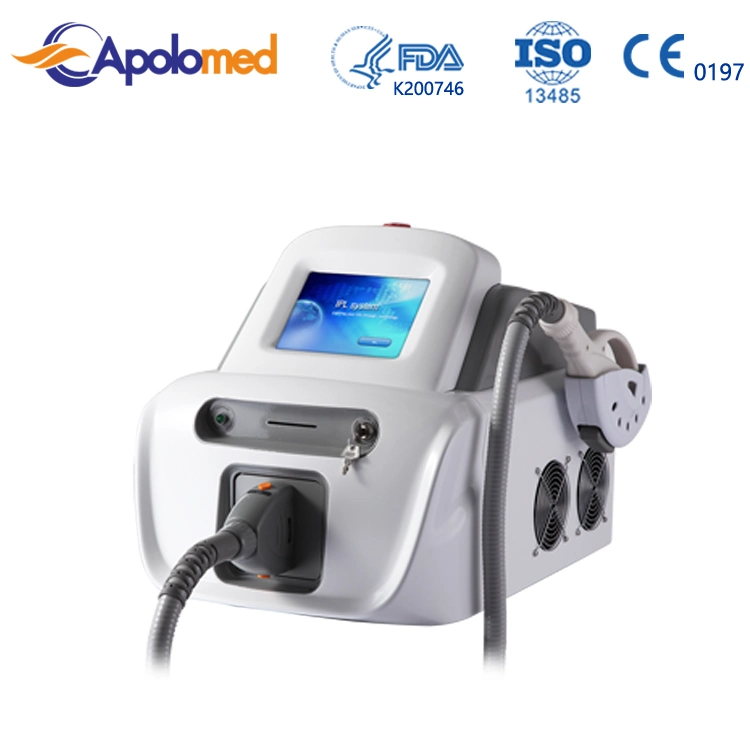 استخدام Medspa نظام إزالة الشعر بالليزر Apolmed HS-620 IPL