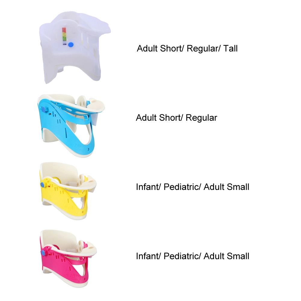 Cervical Collar First Aid Rescuing Safe Transportation Adjustable Cervical Brace Collar Extrication Collar for Infant / Kids / Adult with FDA