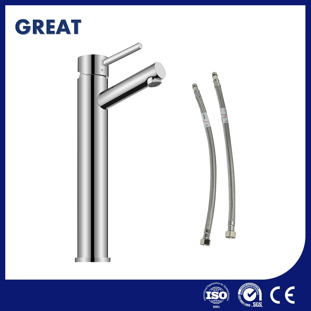 Great Single Hole Faucet Suppliers Bathroom 1 Hole Sink Faucet Gl4911A49 Chrome High Single Lever Basin Faucet China Quality Ceramic Cartridge Wash Basin Tap