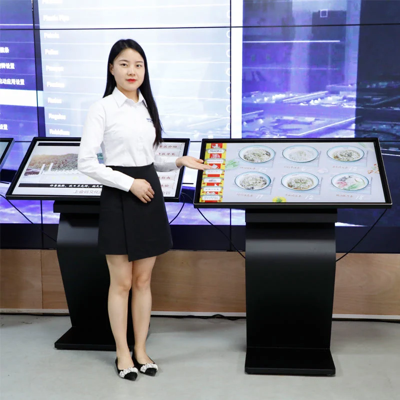 55'' 65''75 "Android/ Windows Floor Stand Display Interactive Kiosk Advertising Information Indoor Touch Screen Multimedia Information