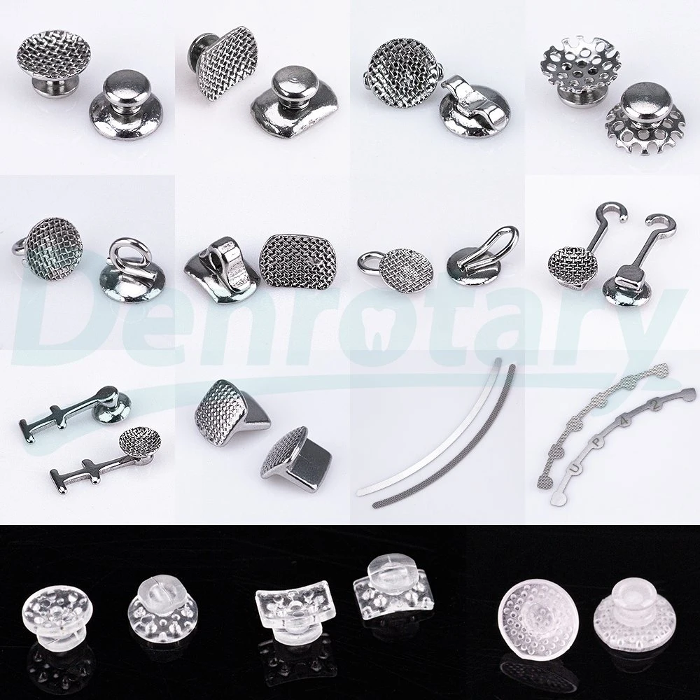 Comfortable Medical Metal Bondable Dental Orthodontic Lingual Button