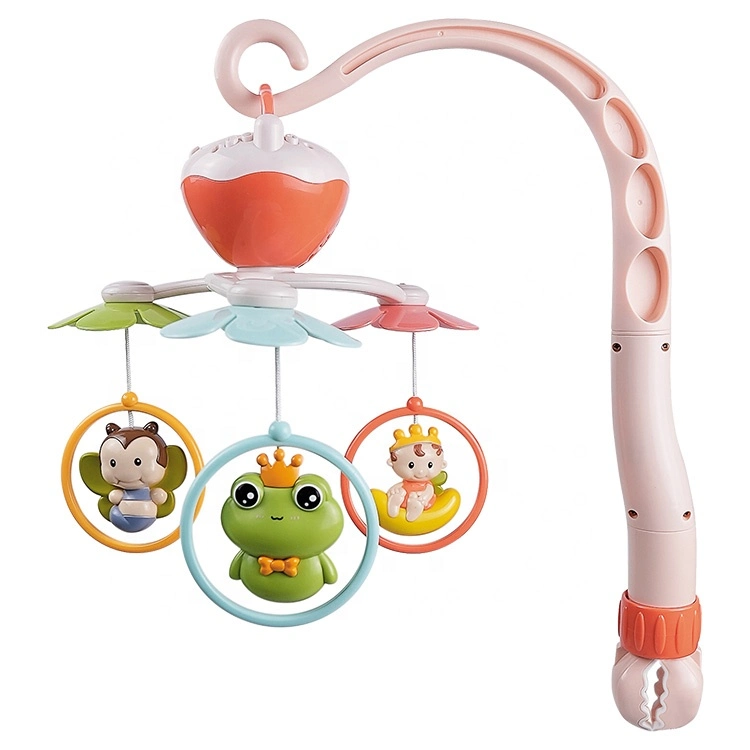 Battery Operated Infant Musical Bed Bell Baby Crib Toy Kids Music Mobile with Hanging Toys