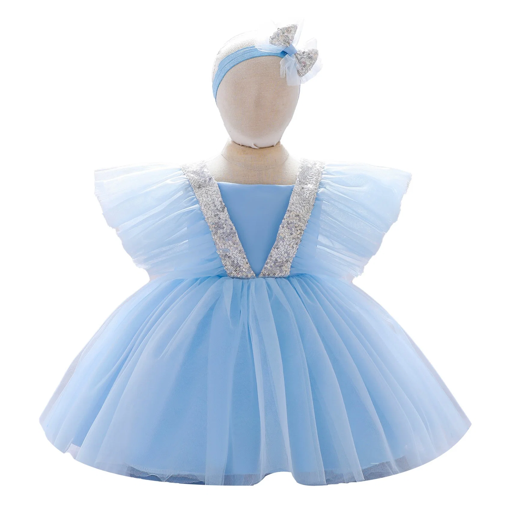 Les enfants Vêtements bébé Filles d'usure partie vêtement Robe de mariée robe de bal robe de princesse Frock Sweet Net