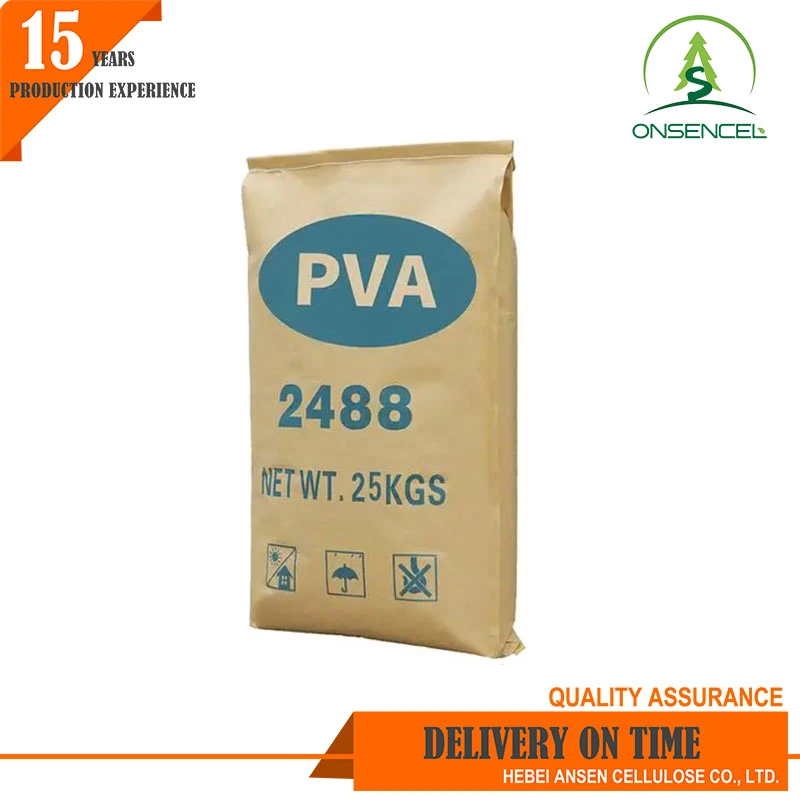 PVA 2488 PVA CAS 9002-89-5 بولي فينيل كحول مسحوق PVA