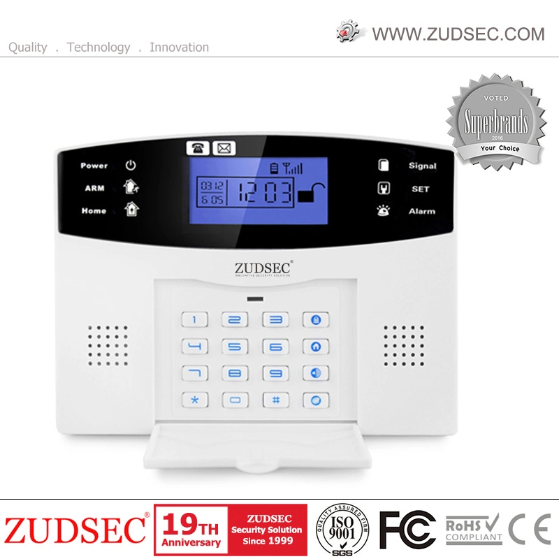 Wireless LCD WiFi & GSM Home Security Alarm System with 99 Wireless Zone