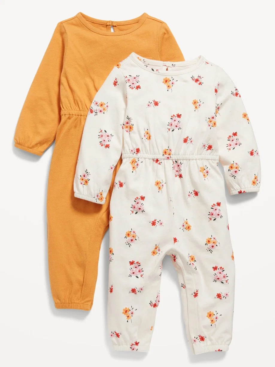 OEM Acceptable Summer Long Sleeves Infant Apparel Wholesale/Supplier OEM Acceptable Baby Clothes Cute Girl Cotton Rompers