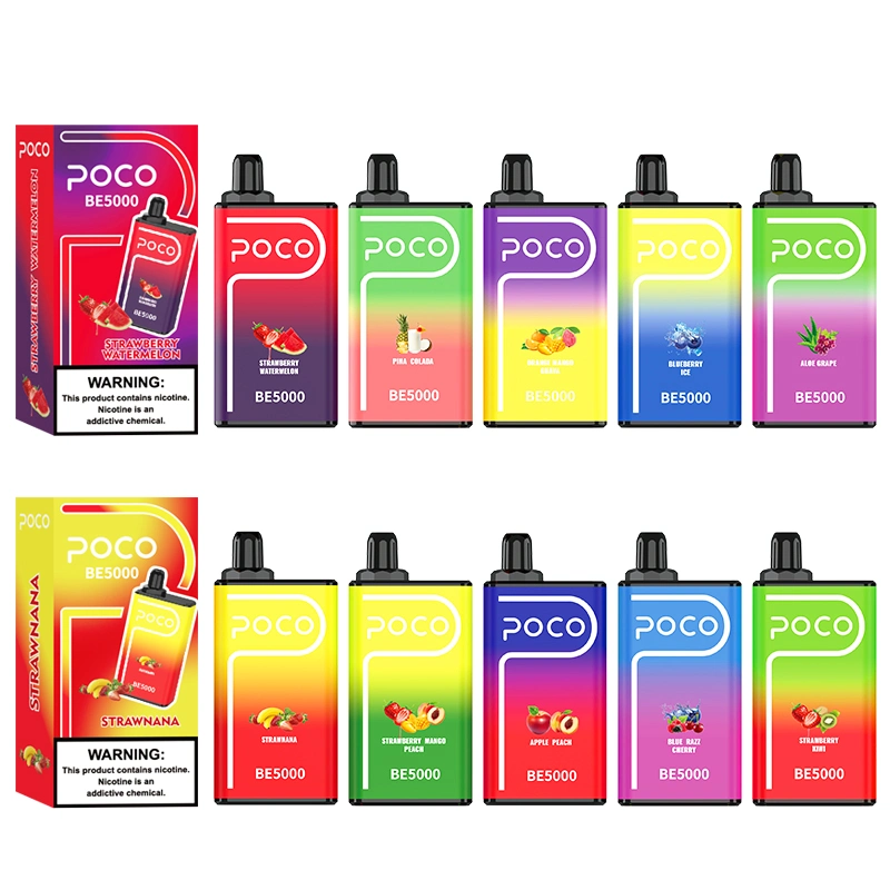 Poco Be5000 Puff Dropshipping Zbood B5000 Green Liquid Print Log Ti10000 E-Zigarette Dispsoable Vape