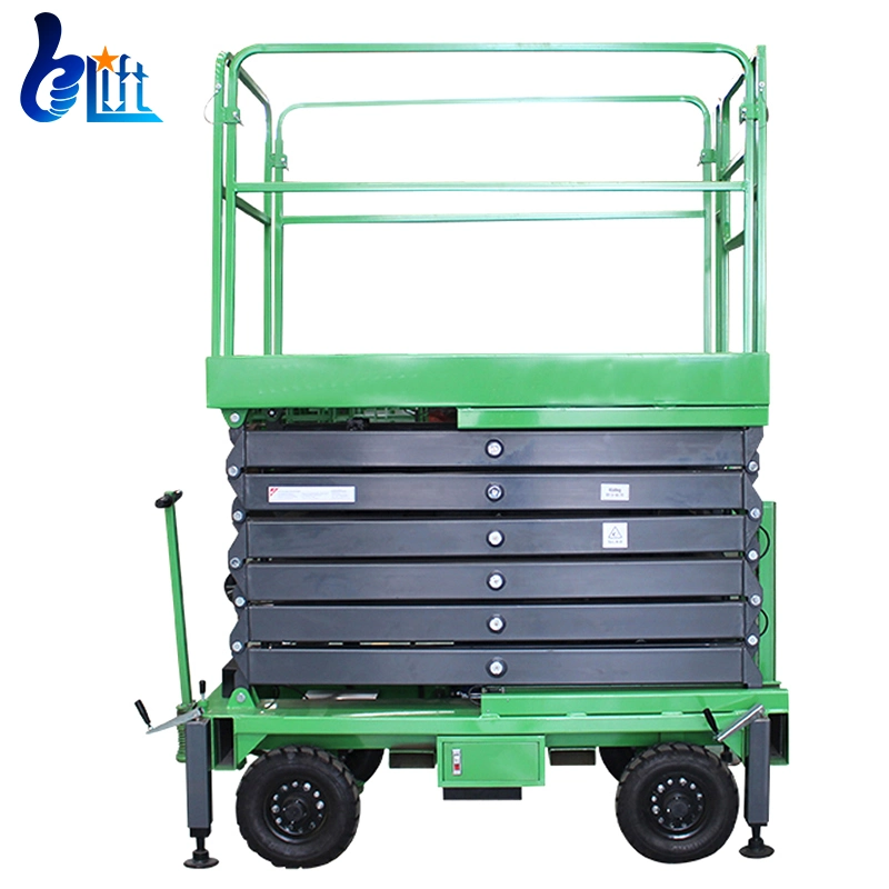 Hydraulic Greenhouse Scissor Lift Mini Order Picker Air Lifting Jack