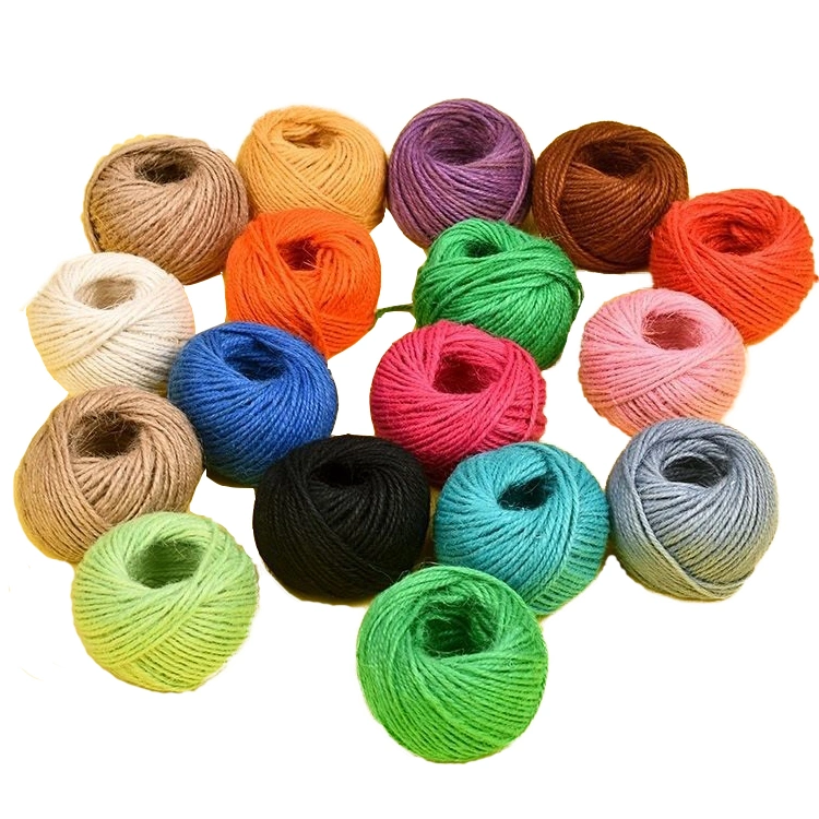 High quality/High cost performance  Braided Gardening Natural Jute Hemp Twine Rope Price for Toy Craft