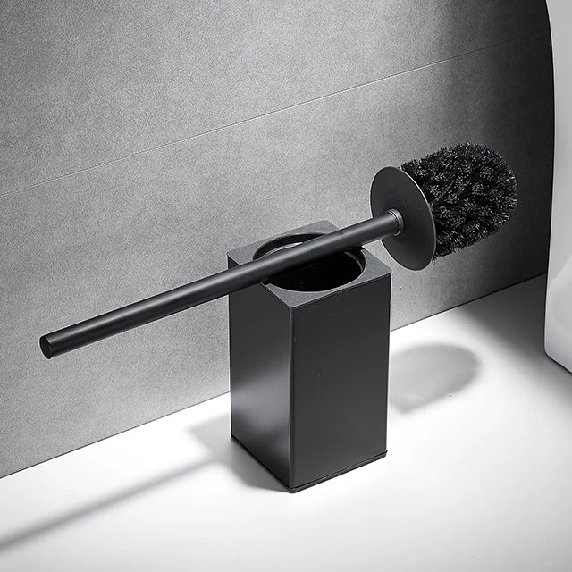 High quality/High cost performance SUS304 Bathroom Accessories Matt Black Stainless Steel Toilet Brush Holder (NC9896-MB)