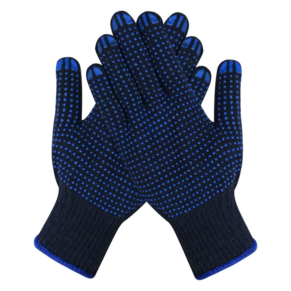 China Wholesale/Supplier 7/10/13gauge PVC/Dotted/Dots Industrial/Construction/Protective/Protection Guante Safety Work/Working Cotton Knit/Knitted Price Gloves