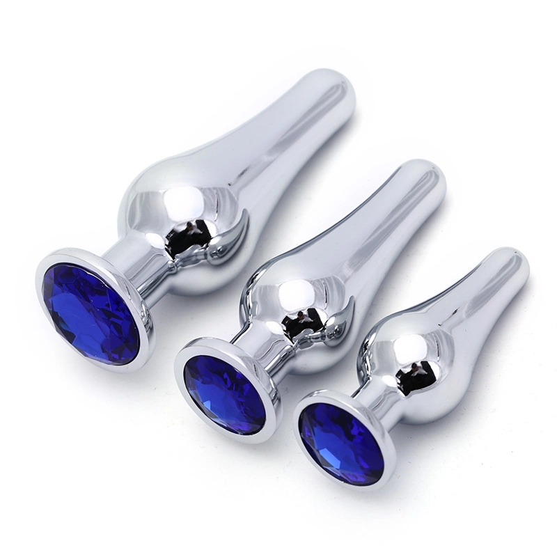 Stainless Steel Crystal Metal Anal Plug Dildo Butt Plug