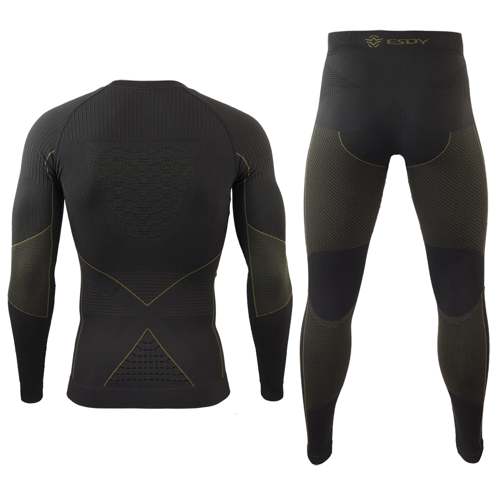 Esdy Outdoor Training Thermal Underwear Sports Fitness Clothes Functional Warm Inner Wear for Men