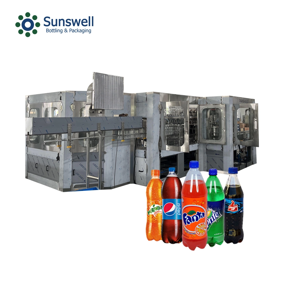 1 Year Guarantee Automatic CSD Sparkling Water Carbonated Drink Cola Pet Bottling Filling Machine