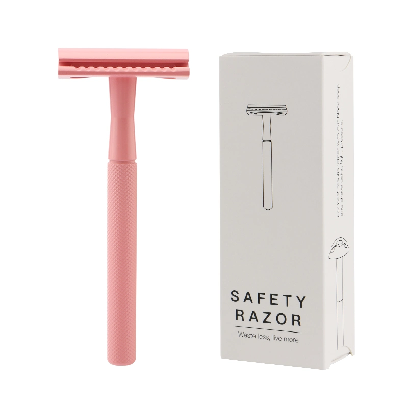 Ready to Ship Pink Safety Shaving Razor Women Safety Razor and Stand