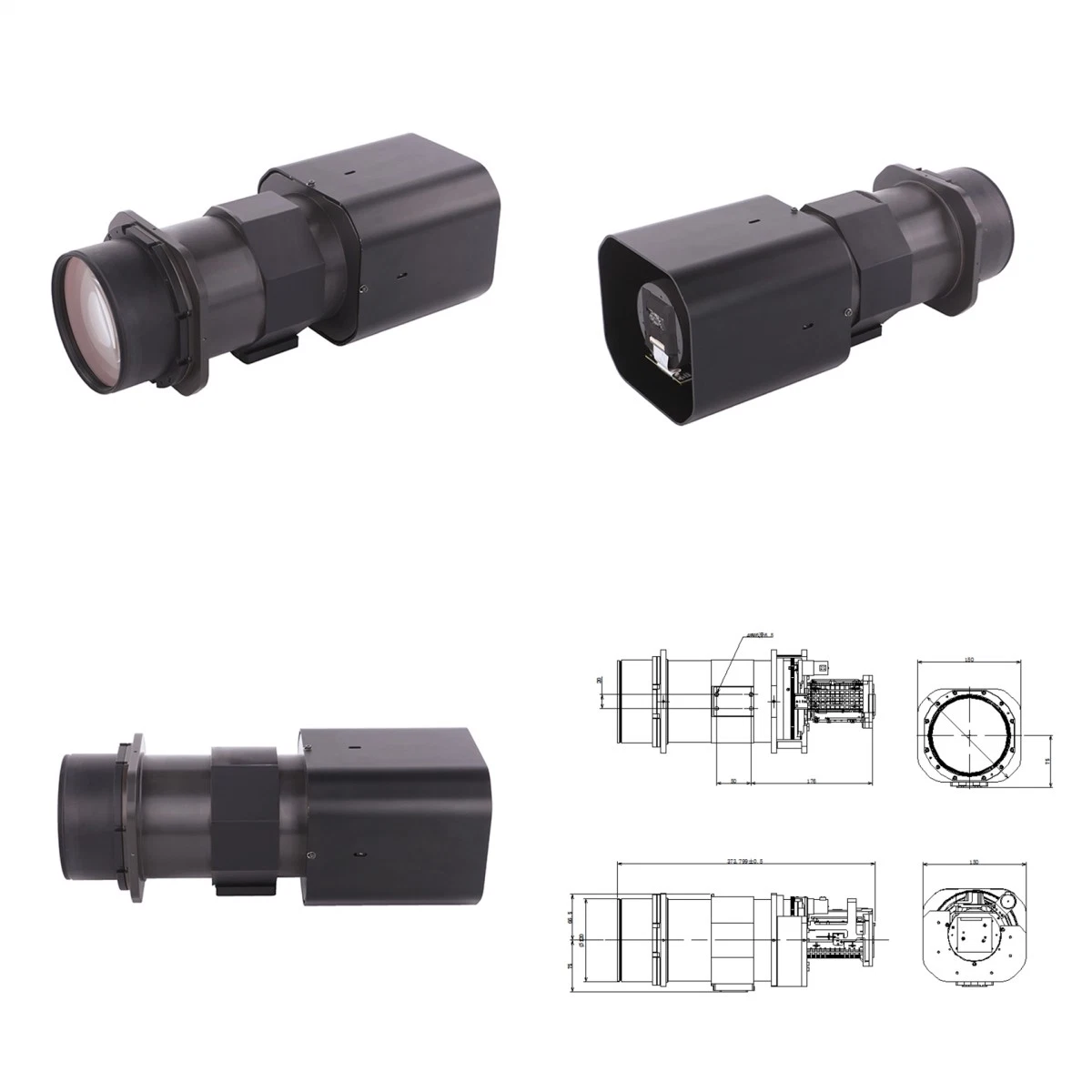 O UV-Zn42100 4MP100x com zoom óptico de módulo de câmara de rede PTZ integradas