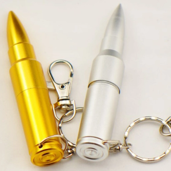 Don Metal Pen Drive Bullet 4GB 8 GB de disco con llavero USB 2.0