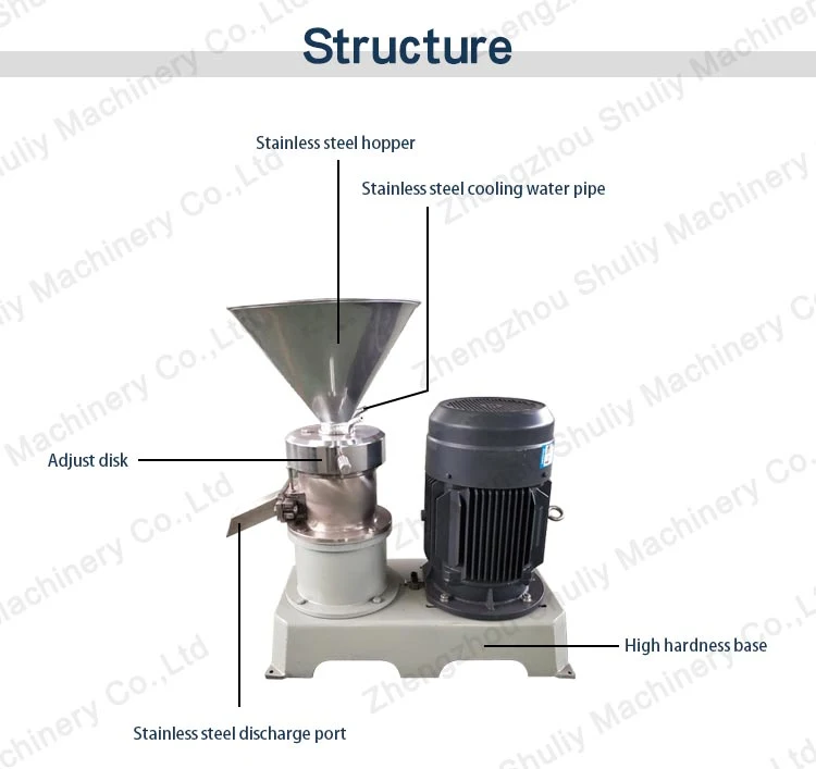 Industrial Vertical & Split Wet - Grinding Food Colloid Mill Almond Nuts Paste Peanut Butter Grinder Making Machine From Camy