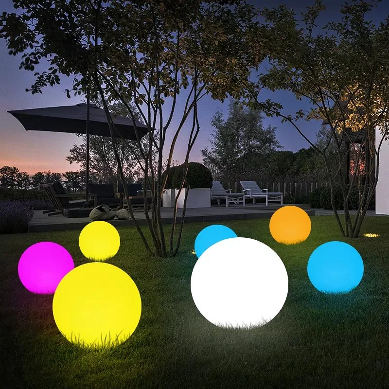 Décorations extérieures Mariage Imperméable LED Lumière Boule Éclairer Plage LED Géant Boule Décoration de Noël