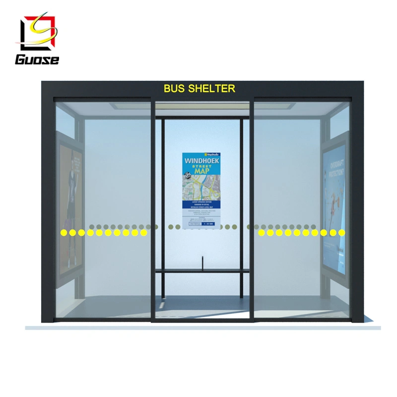 Solar Bus Station Street Furniture Bus Shelter Bus Stop Advertising Shelters