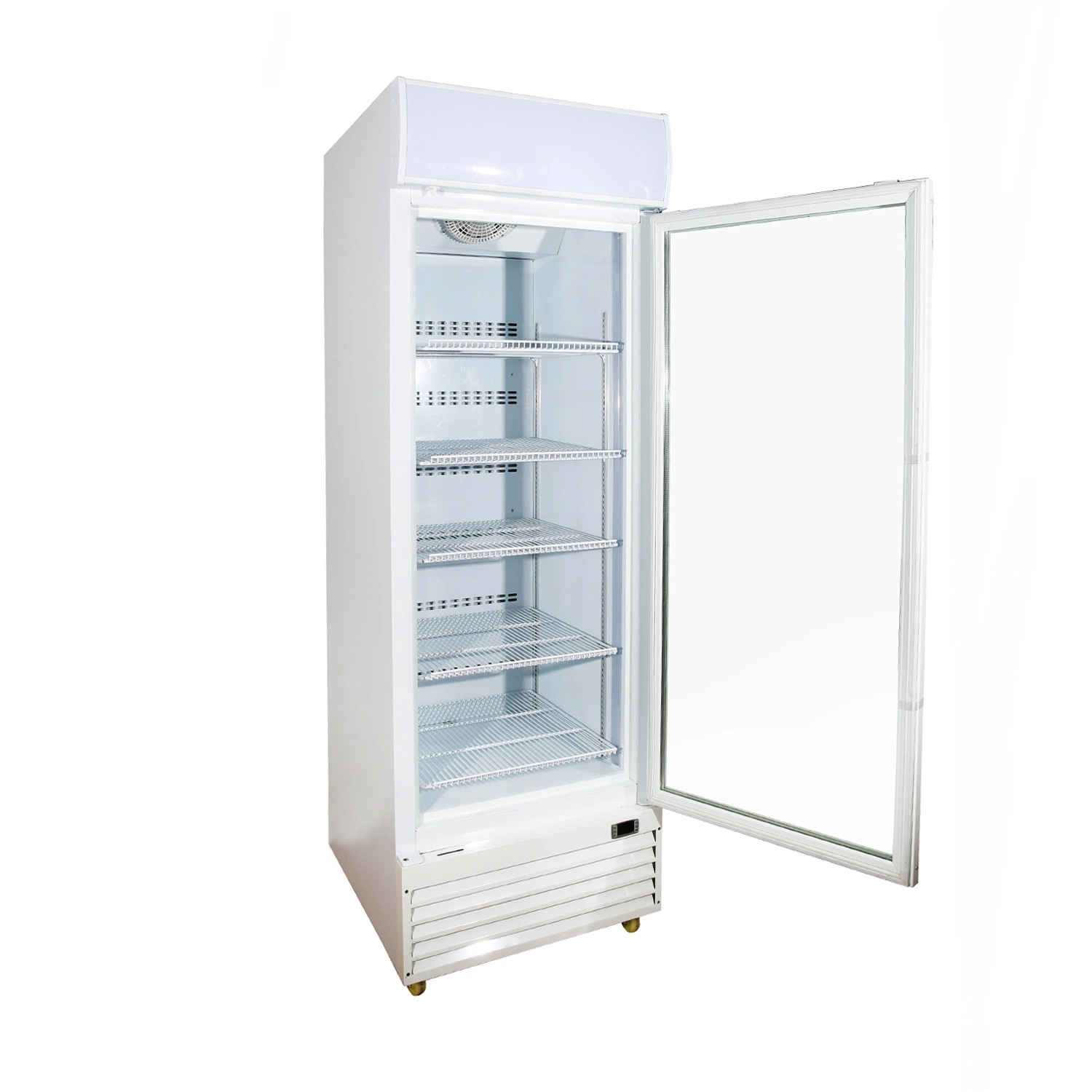 Single Hinge Door Upright Freezer Single-Temperature Style Haagen-Dazs Ice Cream One Door Display Freezer for Sale