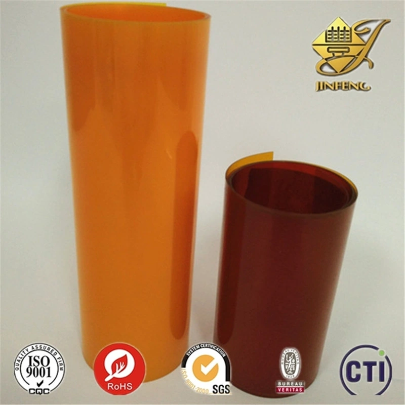 Orange Transparent PVC Film in Roll