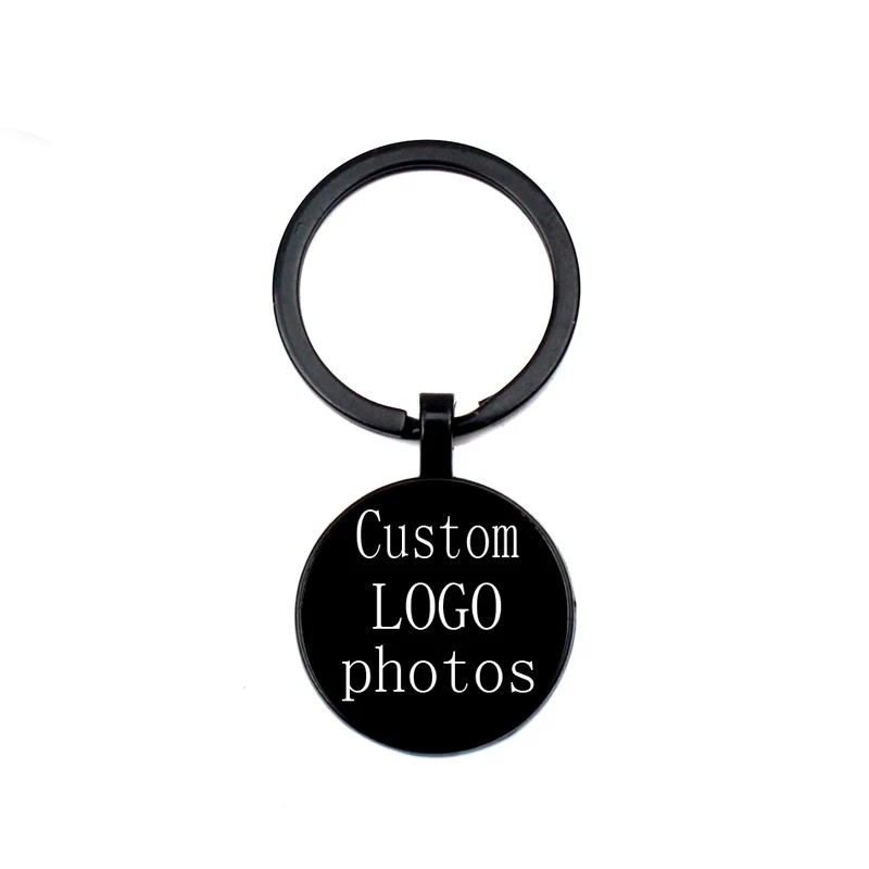 Custom Logo Word Free Design Engraved Text Cusomized Token/Shopping/Super Market Coin Keyrings Enamel Printed Photo Promotion Keychain