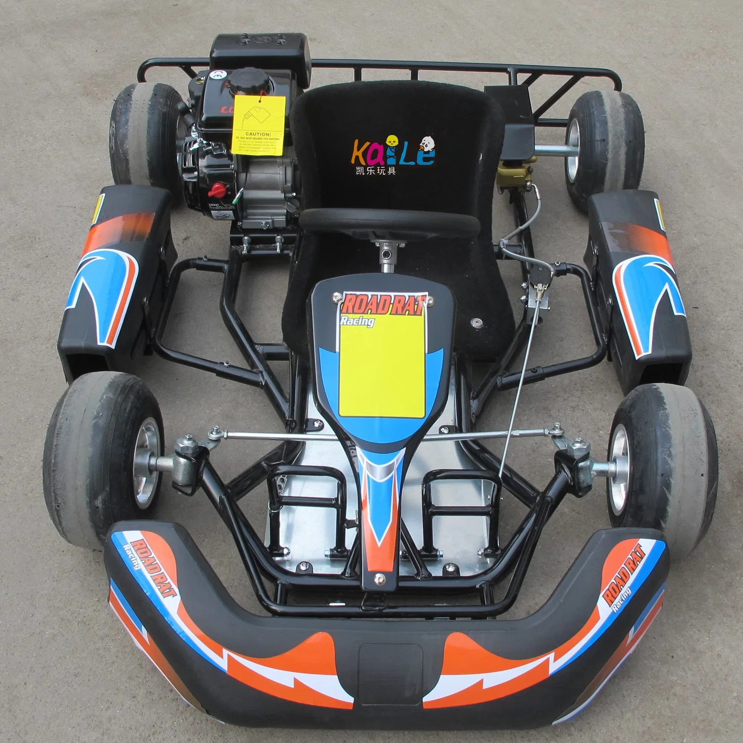 Mini safety Bumper Electric Start Carting Children's Racing Go Kart for Kids 90cc