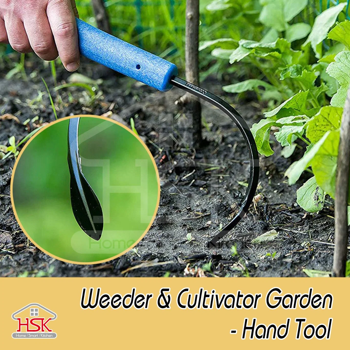 Single Claw Hook Soil Loosening Tool Root Hook Gardening Tool