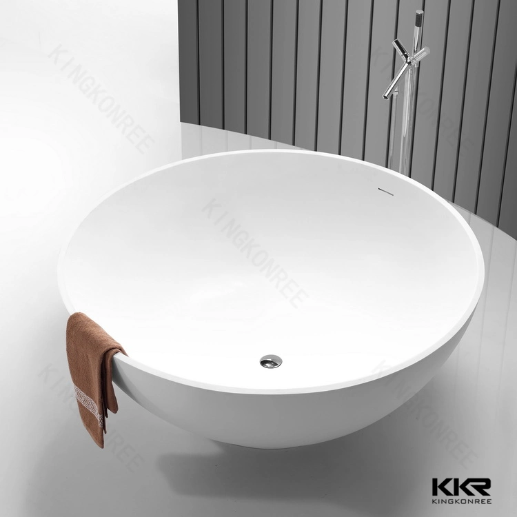 Resin Solid Surface Stone Matt Glossy Finished Bathtub Free Standing Bath Tub