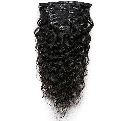 Kbeth Human Hair Extensions Deep Wave for Beautiful Sexy Black Women 2021 Fashion Breathable and Soft 100% Virgin Remy Clip in Human Hair Extension Good Quality