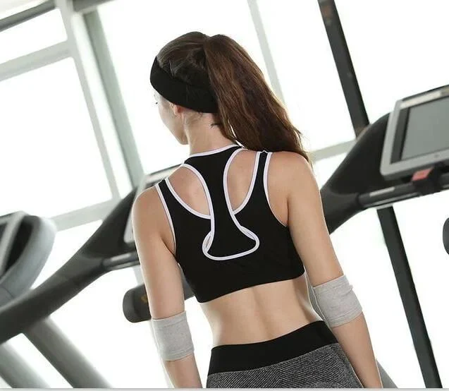 Exercise Fitness Active Wear Crop Workout Top Women Backless Yoga Sports Bra