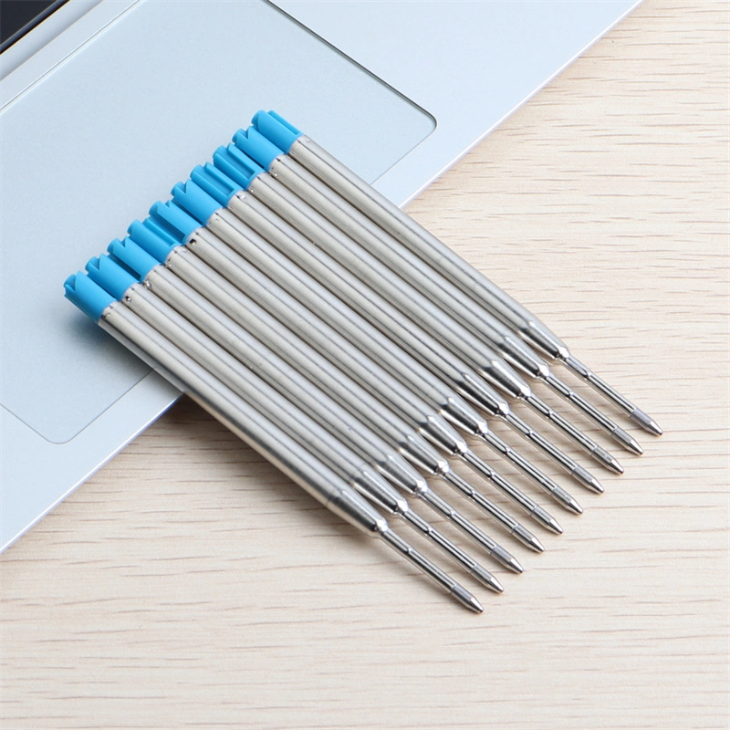 Metal Press Style Ball Pens for School Office Writing Point 0.7mm Ink