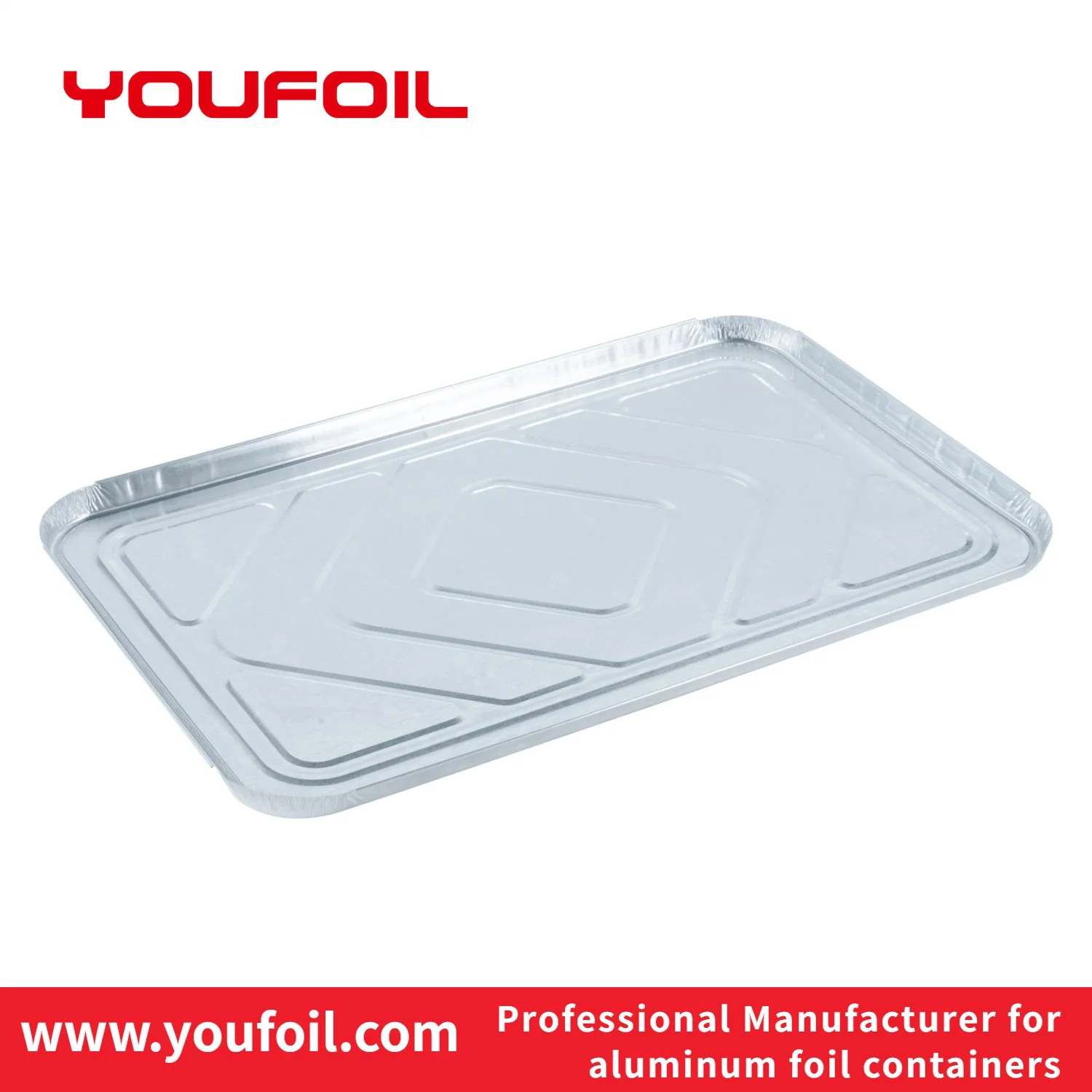 Half Size Aluminum Foil Container Lid Cover for Disposable Food Pan