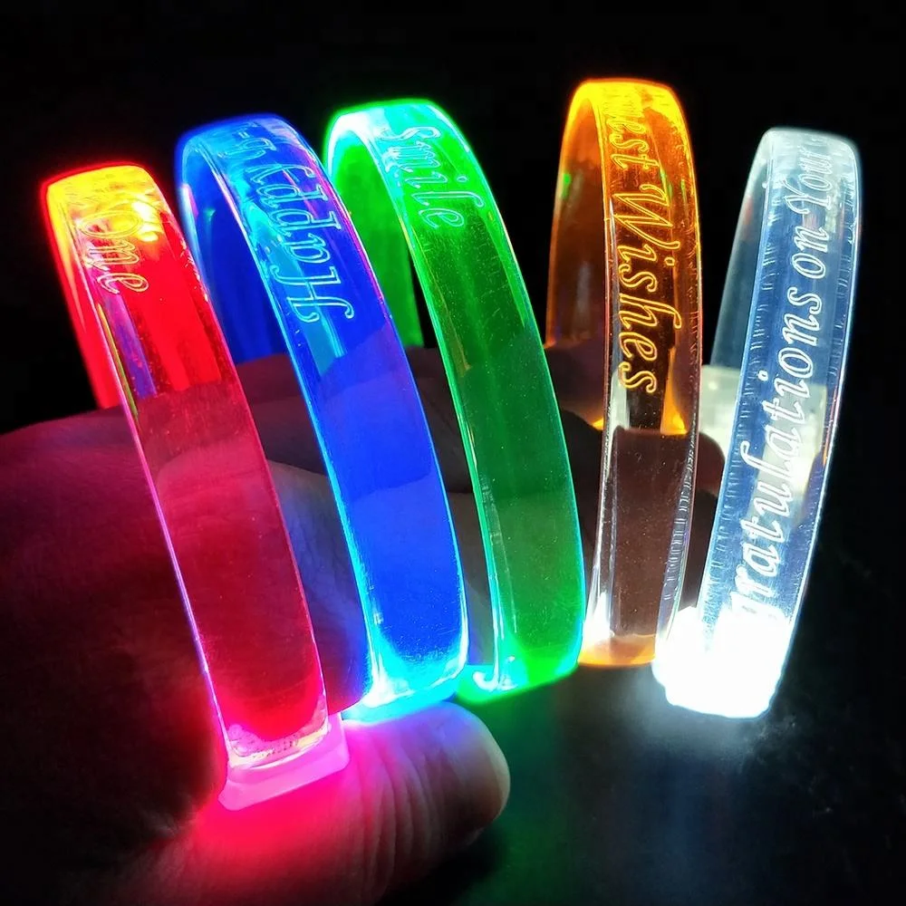 Hot Sales Bracelet à LED bâtons phosphorescents personnalisés pour Party Fournitures