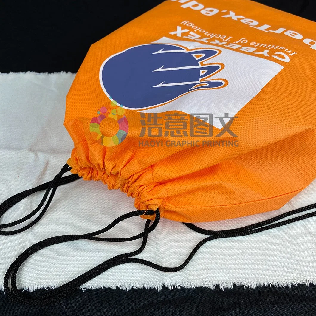 Manufacturers Custom Non - Woven Bunches Pull Rope Backpack/Dust Bunches Bag