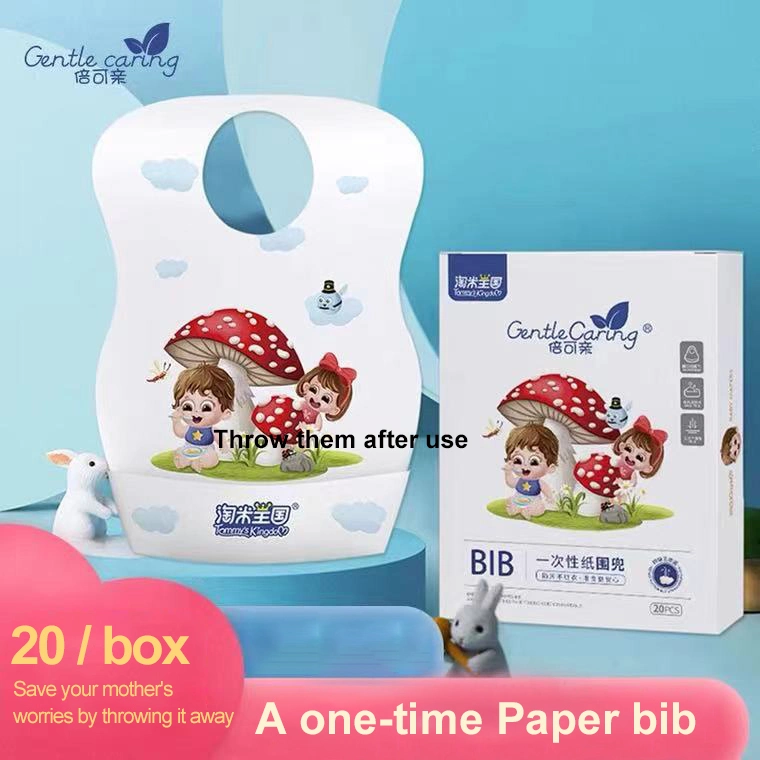 Waterproof Odor Resistant Disposable Baby Bib Infant Bib