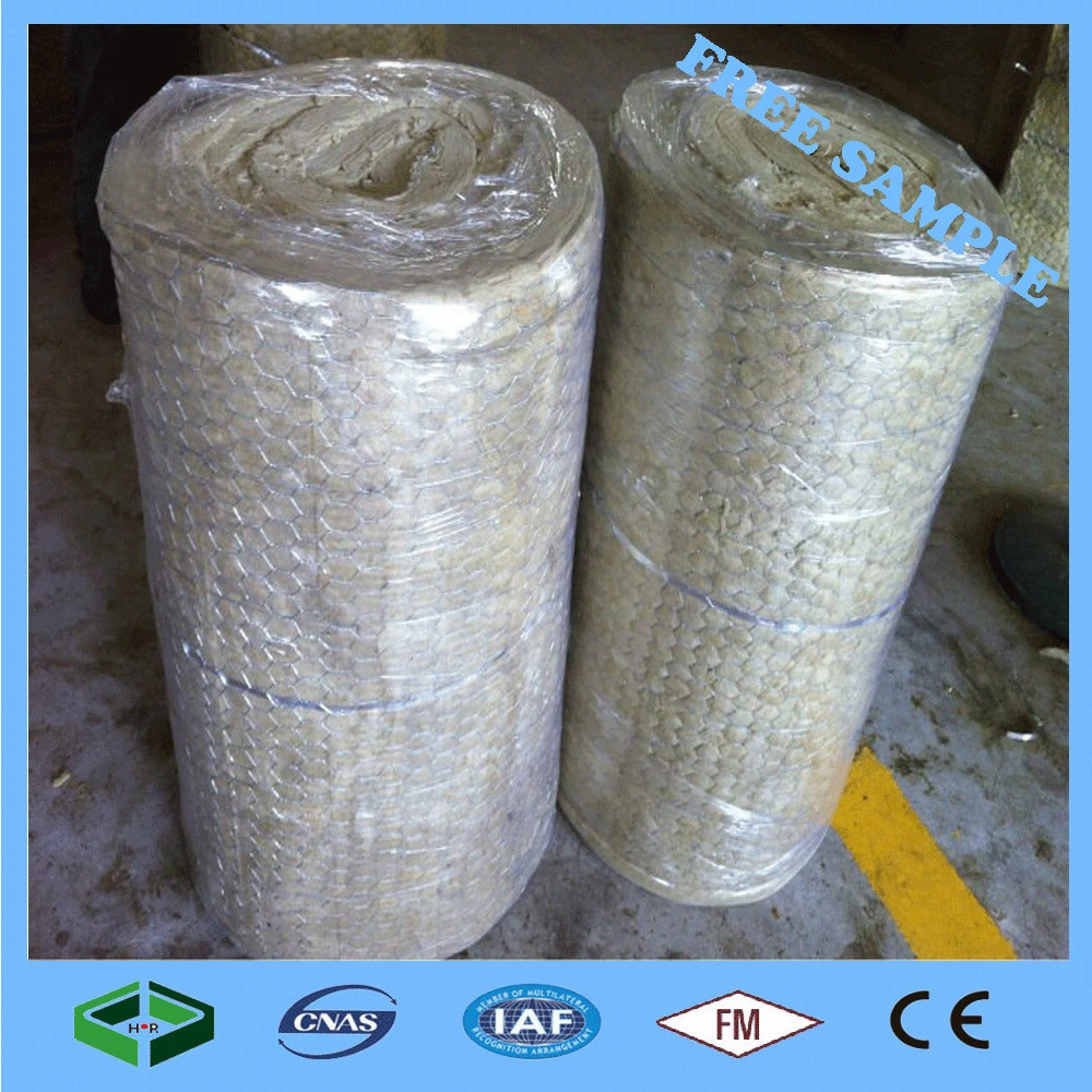 Waterproof Heat Preservation Rock Wool Fiber Rockwool Roll Sound Insulation Blanket