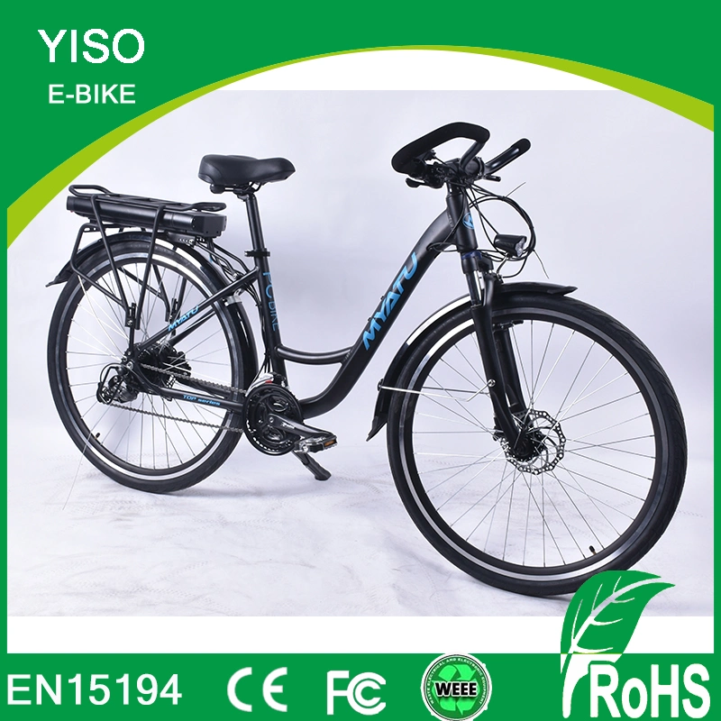 New Arrival 26inch 36V 350W 500W Electric City Ebike Bicycle with Luggage Carrier