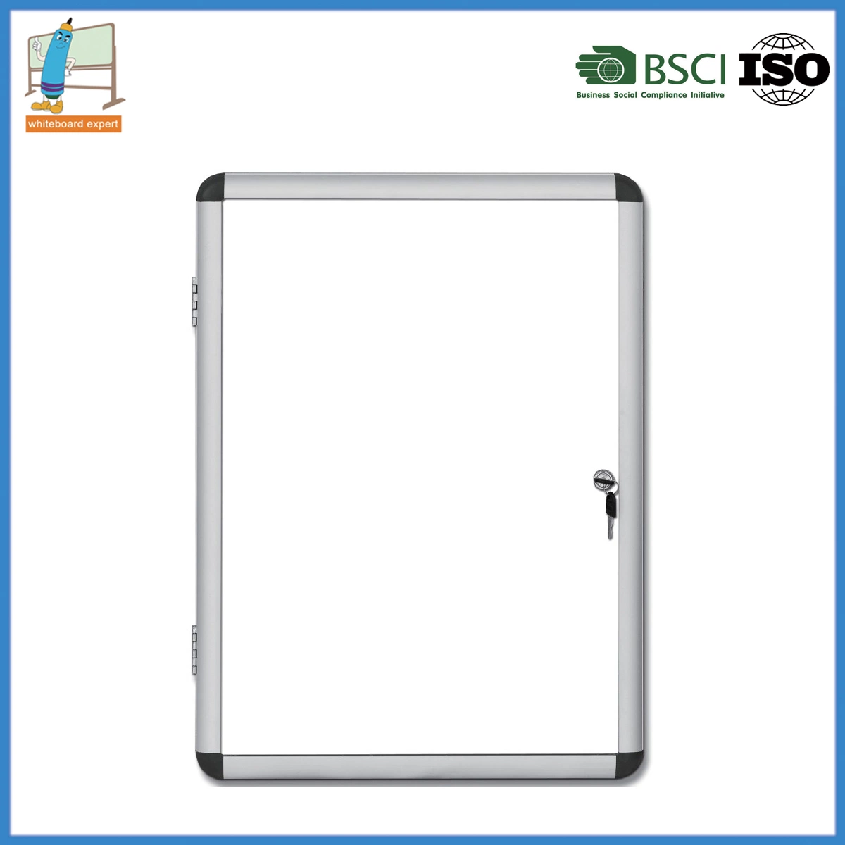 9xa4 Wall Mounted Display Lockable Showcase Whiteboard Notice Board